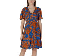 B.young Robe en viscose à carreaux bleus : Taille - 34 Taille : 34