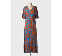 b.young - Robe Maxi Bleue à Imprimé Floral - Femme - Robes - Multicolore - Taille: 38 FR