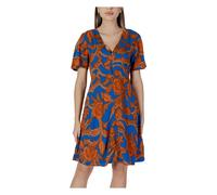 b.young - Shorts Bleu à Imprimé et Col en V - Femme - Robes - Multicolore - Taille: 36 FR