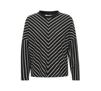 b.young Sweat-shirt 'Runi' noir / blanc, Taille S