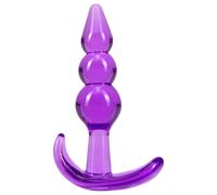 B Yours - plug anal à boules - silicone violet