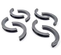 B&Z Lot de 8 capuchons en plastique résistants à la chaleur pour verticaux ou horizontaux Protecteur de chaleur Support de radiateur anti-vibration Anthracite