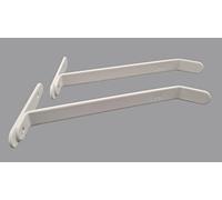 B&Z | Supports d'étagère de radiateur 2X Blanc Universel Économie d'énergie Sans perçage Facile à installer Robuste Belle apparence - La meilleure solution pour votre radiateur de chauffage central