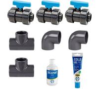 B006TB2P6Q-PC-BYPASS-50-POOLSTAR-Kit ByPass 50mm-PC-BYPASS-50-Raccordement de la Pompe à Chaleur au Système de Filtration-Compatible avec la Gamme (hors Megaline)