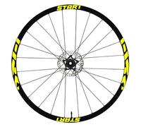 B0157 - 27,5" - 28-29" Pouces Roue de Vélo VTT Bike Stickers Jantes Moto Moto Code B0157 (27,5" Pouces, Jaune Fluorescent)