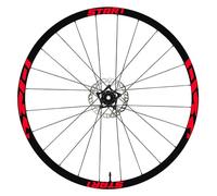 B0157 - 27,5" - 28-29" Pouces Roue de Vélo VTT Bike Stickers Jantes Moto Moto Code B0157 (27,5" Pouces, Rouge Fluorescent)
