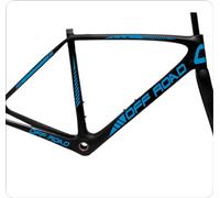 B0164 Lot de 13 autocollants autocollants pour cadre VTT universel Off Road Protection Code B0164 (BLEU 53)