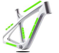 B0188 - Lot de 10 stickers autocollants pour vélo et VTT - Kit universel BDC (Vert Fluorescent)