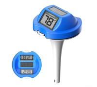 B0579T Thermomètre solaire de piscine à double LED IP68 étanche conçu pour une utilisation en extérieur à long terme avec une durée de vie de 3 à 5 ans du panneau solaire