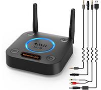 B06Pro Recepteur Bluetooth 5.1, Longue Portée Adaptateur Audio Sans Fil Hifi, Avec 3D Surround Aptx Hd Faible Latence Rca Optique Aux 3,5 Mm Coaxial Pour Système Stéréo Domestique[Z3642]