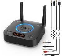 B06Pro Recepteur Bluetooth 5.1, Longue Portée Adaptateur Audio Sans Fil Hifi, Avec 3D Surround Aptx Hd Faible Latence Rca Optique Aux 3,5 Mm Coaxial Pour Système Stéréo Domestique[Z3642]