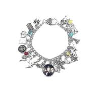 (B07)Harry Potter School Of Witchcraft And Wizardry Four Schools Golden Snitch Horcrux Elements Combination Women's Bracelet