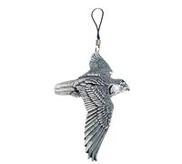 B1 Falcon Breloque en étain anglais pour téléphone portable, cordon de 4 cm, emballage cadeau