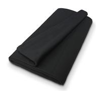 B1 Molleton de scène Vendu au mètre - Rideau Molleton en Coton, Rideau d'obscurcissement Opaque, idéal pour Film, TV, Photo, Théâtre et Événementst - 3 m, 300 g/m2, Noir