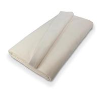 B1 Molleton de scène Vendu au mètre - Rideau Molleton en Coton, Rideau d'obscurcissement Opaque, idéal pour Film, Photo, Théâtre et Événements - 3 m, 300 g/m2, Naturel Blanc