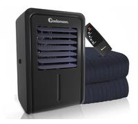 B10 Surmatelas Rafraîchissant Twin - Système de Refroidissement de Lit | Dormez au frais toute la nuit - surmatelas rafraîchissant 100% coton, refroidit 4-7°C, 4 vitesses & télécommande.