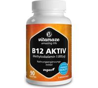 B12 Active 1.000 μg comprimés végétaliens 90 pc