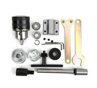 B16 Drill Chuck M10 Sleeve | Unpowered Spindle Assembly for Woodworking/DIY Projects | High Accuracy 0.005mm Tolerance, F6800Z Bearing, XL20 Tooth Synchronous Wheel