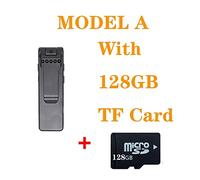B19 HD 1080P Mini caméra Portable enregistreur vidéo numérique caméra de Corps caméra Night Vision Enregistreur Miniature DVR Caméscope Enregistreur vidéo(A-with 128GB TF Card)