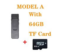 B19 HD 1080P Mini caméra Portable enregistreur vidéo numérique caméra de Corps caméra Night Vision Enregistreur Miniature DVR Caméscope Enregistreur vidéo(A-with 64GB TF Card)