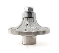 B20 1,9 cm Demi Bullnose Roundover Diamant Profiler Main pour Granit Béton Marbre Pierre Filetage 5/8-11