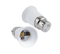 B22 vers E27 Adaptateur de Douille, B22 Baïonnette vers Vis Convertisseur de Douille, 0-250V, pour Ampoule E27, Ampoules LED, Ampoules à Incandescence, Lampes Halogènes, Lampes CFL, Lot de 2