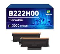 B222H00 B2236 Cartouche De Toner avec Puce Compatible avec Les Imprimantes pour Lexmark B2236 B2236dw MB2236i MB2236adw Et MB2236adwe. Rendement Jusqu'à 3 000 Pages,Black-2 Pack
