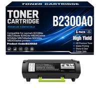 B2338dw B2442dw B2546dw B2650dw Cartouches de Toner Compatibles B2300A0 Imprimantes pour Lexmark MB2338adw MB2442adwe MB2546adwe MB2650adwe avec Puce 3000 Pages,B2300A0-1PC