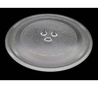 B280 BEST SOLUTIONS Assiette universelle en verre de diamètre 24,5 cm avec siège x triangle tourne plat, convient four micro-ondes, pivotant 24,5 cm, plateau, assiettes en verre rondes, plaque