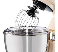 B280 BEST SOLUTIONS Fouet compatible avec Malaxeur Klarstein Bella Mini/Carina 10037979, accessoire de batteur à œufs en acier inoxydable avec base noire