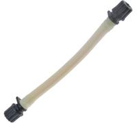 B280 BEST SOLUTIONS Tuyau de rechange pour pompe SantoPRene pour nettoyant pour lave-vaisselle (Ø 6 x 10 mm, Ø 4 x 6 mm) raccords noirs avec virole - Longueur totale 185 mm compatible Electrolux