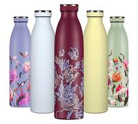 B2DO Bouteille d'eau Isotherme 750ml Bourgogne Cosmos oriental | Gourde métallique réutilisable acier inoxydable à double paroi sous vide | Gourde de sport anti-fuite| Idée cadeau femmes et hommes