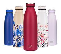 B2DO for GH Bouteille d'eau Isotherme 500ml Bourgogne | Gourde métallique réutilisable en acier inoxydable à double paroi sous vide | Gourde INOX isotherme de sport | Bouteille isotherme sans BPA
