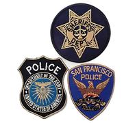 B2SEE Ecusson Patch AMÉRIQUE Police armée sherrif USA brodé-rie a Coudre thermocollant