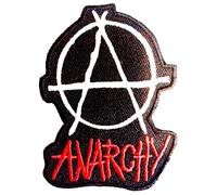 B2SEE Écusson Patch ecusson Patches brodé thermocollant Punk Anarchy 8,5 cm