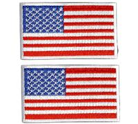 B2SEE Ecusson Patch Motif Drapeau Banniere USA Brode-rie thermocollant