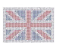 B2SEE Ecusson Patch Strass Motif adhesif Strass thermocollant-e pour Vetement 15 x 10 cm