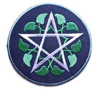 B2SEE Ecusson Symbole Pentagramme Patch Brode Autocollant thermocollant