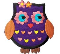 B2SEE Ecusson thermocollant Patch thermocollant Hibou 8 x 7 cm