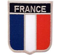B2SEE Patch Écusson Applique Badge Drapeau France Tricolore Francais brodé Autocollant thermocollant