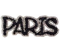B2SEE Patch Ecusson Paris Applique Strass Badge thermocollants a Coudre Vetement Couture