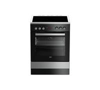 b300 FSE67301XCS - Cuisinière - pose libre - largeur : 60 cm - profondeur : 60 cm - hauteur : 85 cm - avec système auto-nettoyant - acier inoxydable