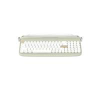 B309 Teclado Retro Sem Fio Bluetooth para Modelos de Carregamento Tablet Celular PortáTil Modo , Verde