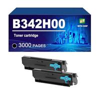 B342H00 Cartouche De Toner Compatible pour Lexmark MB3442adw MB3442i B3442dw B3340dw, Toner Noir 3000 Pages,B342H00-2 Pack