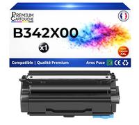 B342X00 Toner Compatible pour Lexmark B3340 B3442 MB3442 Noir Haute Capacité avec Puce 6000 Pages
