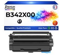 B342X00 Toner compatible pour Lexmark B3340 B3442 MB3442 Noir haute capacité avec puce 6000 pages Pack 1 impression nette pro