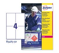 [B3483-50-10] Avery Lot de 10 Boîtes 200 étiquettes ultra-résistantes en poly...