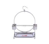 B3F7M4R9J2 Jouets pour Oiseaux Peau de Tigre Noir Phoenix Acier Inoxydable Perroquet Oiseau Rack Solide et Durable Cintre Station Cage Rond(S)