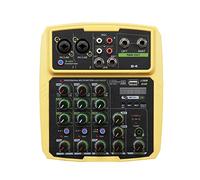 B4 / B6 4/6 Channel Mixer Outdoor Conference Audio USB Bluetooth Reverardation Audio Instrument Processeur Live Sound Carte(Zwart)