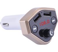 B4 Prise allume-cigarette 12V 24V Chargeur USB MP3 Player Bluetooth Hands-free Golden